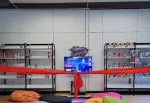 Gaming in der Stadtteilbibliothek Der Gaming-Bereich wartet auf seine Nutzer*innen; Foto: Stadtbibliothek