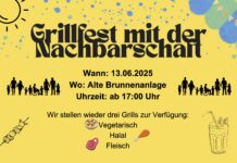Grillfest mit der Nachbarschaft